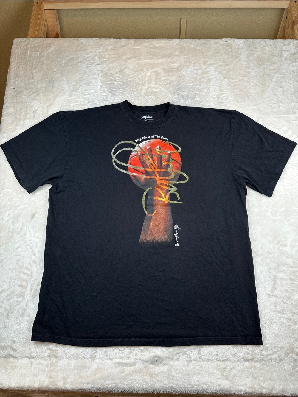 Miskeen Originals Mens 6XL Black Basketball Graphic T Shirt Y2K Hip Hop Big Tall